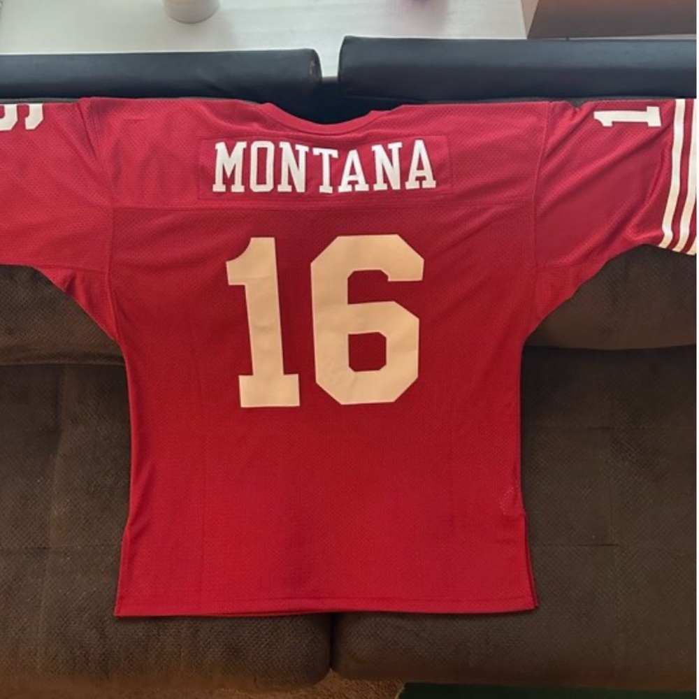 MITCHELL & NESS AUTHENTIC JOE MONTANA SAN FRANCISCO 49ERS JERSEY- 2XL- NWT